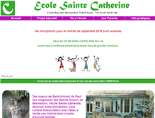 Tablet Screenshot of ecolesaintecatherine.com